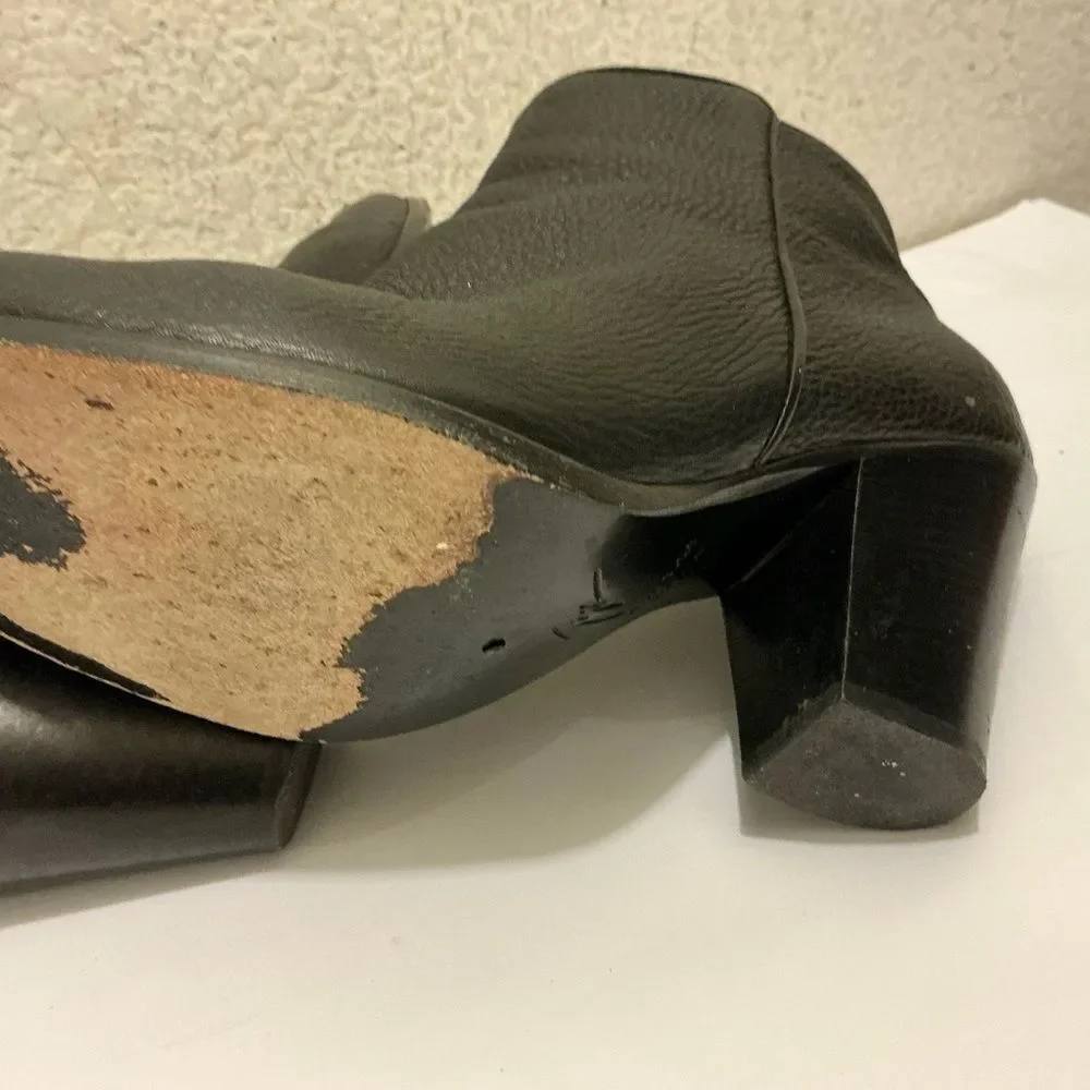 Giuseppe Zanotti Black Leather Ankle Booties size 39